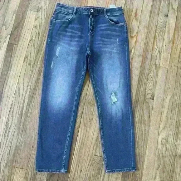 s.oliver girlfriend ankle distressed Jeans size 40 - Picture 1 of 10